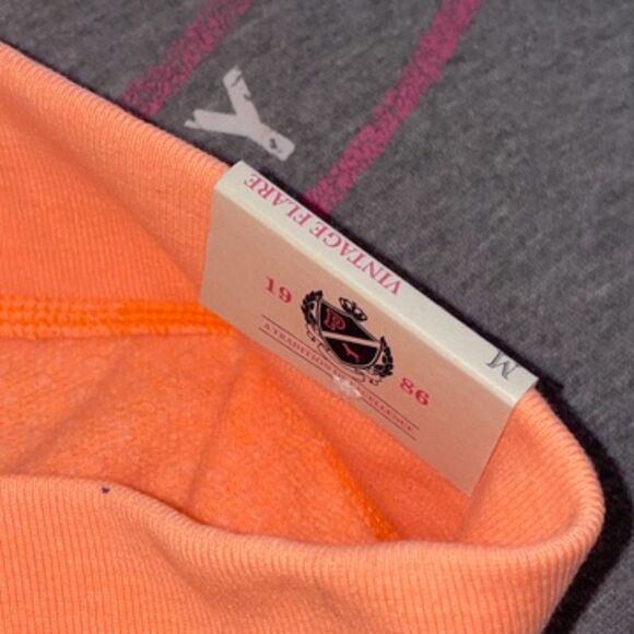 NWT Victoria’s Secret PINK 2011 Cotton Vintage Flare Sweatpants LOVE PINK 1986 - Picture 12 of 12